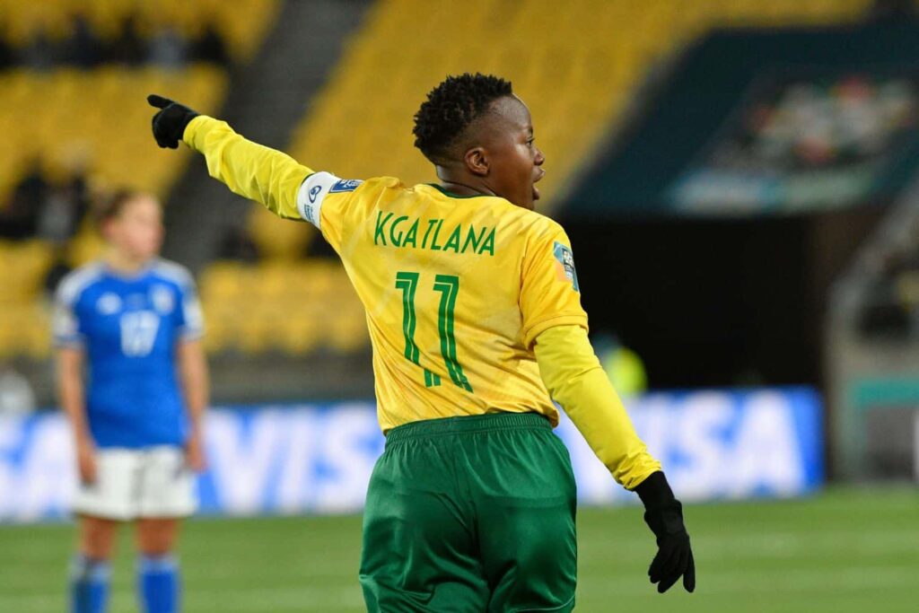 Zuid-Afrikaanse voetbalster Thembi Kgatlana